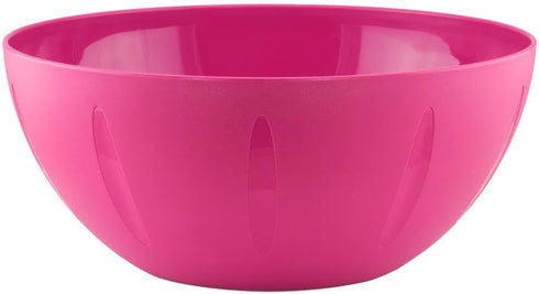 YBM HOME 8-Inch Plastic Serve Mixing Bowl, Ideal for Cereal, Snacks, Salad, Microwave Safe, Pink