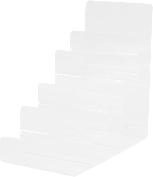 Cabilock Multi-Layer Acrylic Wallet Display Shelf 5-Tier Purse Organizer Stand for Tabletop