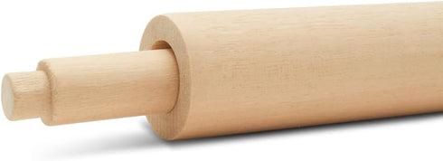 12-5/8-inch, Pack 2 Wooden Paper Towel Holder Wall Mount Spring Rod of Under Cabinet Paper Towel Holder Wood Rod
