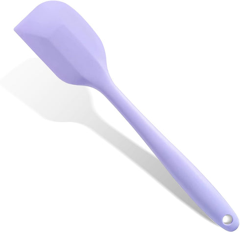 Purple Rubber Spatula, 10.8In Silicone Spatula for Cooking, Heat Resistant, Flexible for Nonstick Cookware