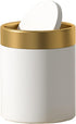 Small Trash Can with Lid - Mini Desk Trash Can, 1.5 Liter / 0.4 Gallon Metal Garbage Can for Countertop Coffee Bar,