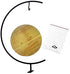 Archi G-Shaped Ornament Display Stand, Iron Pothook Stand for Hanging Glass Terrarium/Picture with Wood Base