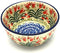 Polish Pottery Bowl, Ice Cream/Dessert - Crimson Bells