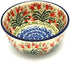 Polish Pottery Bowl, Ice Cream/Dessert - Crimson Bells