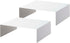 Yamazaki Home Cabinet Bottom Shelf Storage Organizer, Set of 2 Dish Riser, White, Steel, One Size