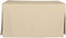 Tablevogue Premium Full Length Fitted Reusable Event Tablecloth, 5-Foot, Natural Beige