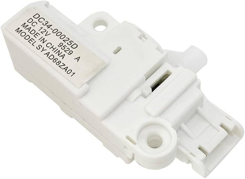 DC34-00025D DC12V Washing Machine Door Lock Switch Assembly for Samsung Washer, Door Lock Replacement Parts