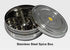 7 8 8 3 Inches Large Stainless Steel Masala Dabba Spice Container Box with Shelves x x