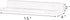 15" (15 Inch 4Pack) Weiai Clear Acrylic Shelf Invisible Floating Wall Ledge Bookshelf, Kids Book Display Shelves Wall