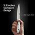 5 inch Paring Knife, German 1.4116 Stainless Steel Peeling Knife with White ABS Handle, Gift Box Included