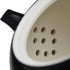 Porcelain Teapot, 10oz Small Xishi Chinese Gongfu Tea Set Ceramic Kettle in Black
