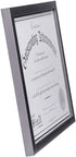 Malden International Designs Wooden Document Frame, 8.5x11, Black