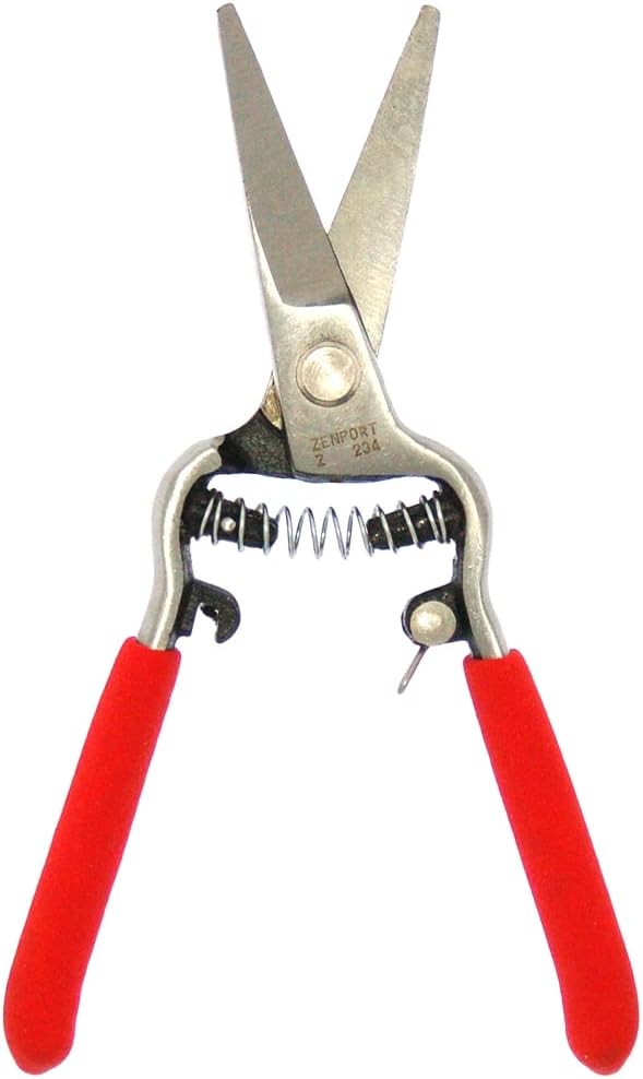 Zenport Z270 Needlenose Shear, Mini 6-Inch Forged Straight Blade for Bonsai and Orchids