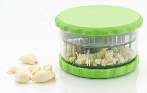 Multi Crusher Garlic Press, Peeler, Masher, Twist Kitchen Tool, Garlic Grinder, Unbreakable Plastic