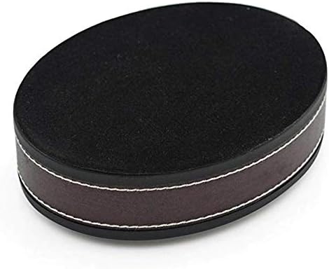 Leather Stainless Steel Cigarette Ashtray Modern Tabletop Ashtrays for Indoor Smoking, Gift for Smokers