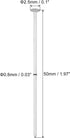 100 Pack 2.5mm 50mm PATIKIL Chandelier Connector Clip Pins, OD x L Chandelier Replacement Prism Copper Pins