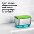 OXO Good Grips Clear Stainless Steel Soap Dispensing Sponge Holder