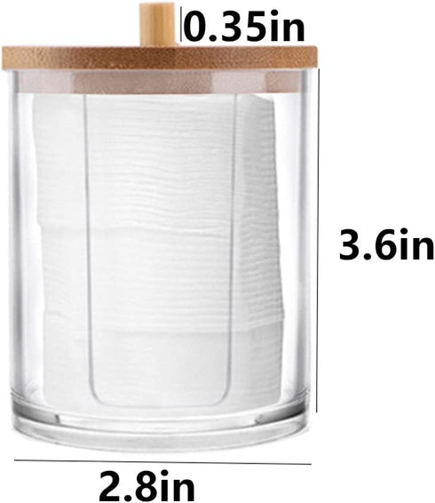 Cotton Round Holder Cotton Swabs Holder Cotton Ball Holder Cotton Swabs Holder Bathroom Set Cotton Swabs Organizers and Storage Cotton Swab Dispenser for Cotton Swabs, Mouthwash Cups, Cotton Pads,