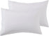 Nestl White King Pillow Cases - 20x40 Inches, Soft Microfiber, Envelope Closure, Set of 2