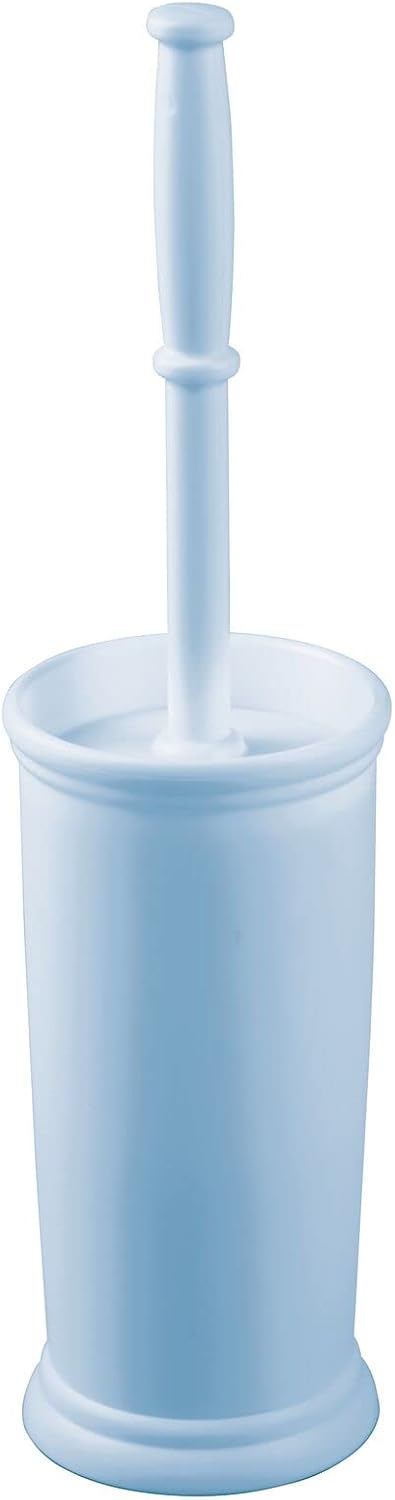 mDesign Toilet Bowl Brush and Holder - Covered Bathroom Toilet Brush -