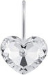 Actpe Decorative Crystal Heart Shape Shower Curtain Hooks, Pack of 12 Rust Resistant Bling Holders