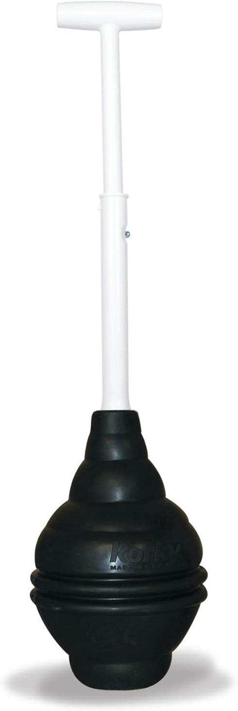 Korky BeehiveMAX Heavy Duty Toilet Plunger, Seals All Bowl Shapes for Powerful Clog Removal