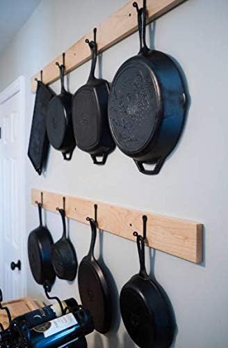 Claimed Corner Cast Iron Wall Mounted Coat Hook - 5 Pack Multi-Purpose for Towel, Hat, Scarf