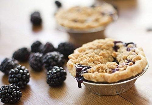 KitchenDance Disposable Aluminum Mini Tart Pans with Lid, 3 Inches Round, Pack of 100