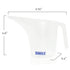Funnel Pitcher with Spout 2pc Set, 1 Liter Plastic Measuring Pitchers for Cake and Pancake Dispenser