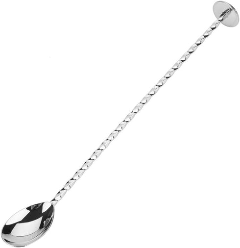Oumefar Stainless Steel Cocktail Stirrer Spoon, Long Handle Mixing Tool for Beverage Coffee