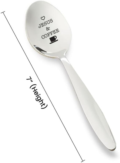 Jesus and Coffee Spoon, Christian Gifts for Coffee Lovers, Religious Gift