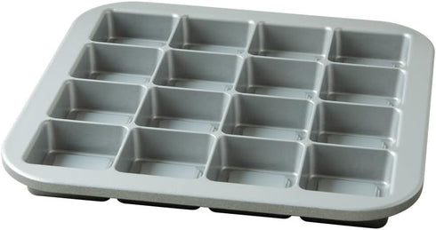 Nordic Ware Pro-Cast Brownie Bites Pan, Graphite, 2"