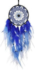 Evil Eye Dream Catchers - Blue Dreamcatcher for Bedroom, Evil Eye Wall Art Hanging Ornament, Good Luck Gifts
