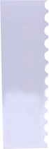 PME Tall Patterned Edge Side Scraper for Cake Decorating - Scallop (PS64)