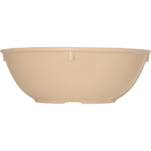 Carlisle FoodService Products Dallas Ware Plastic Snack Bowl, Melamine Bowl For Restaurants, Hospitals, 14 Ounces, Tan