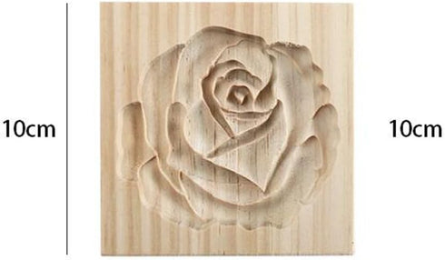 Carved Wooden Cookie Mould, Kitchen Cookie Cutter for Biscuit Making, Bakeware Cake Rose Cookie Cutter