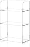 Jusalpha 3 Tier Clear Acrylic Bathroom Organizer Shelf for Cosmetic Perfume Makeup Toy Spices, Multifunctional Sturdy
