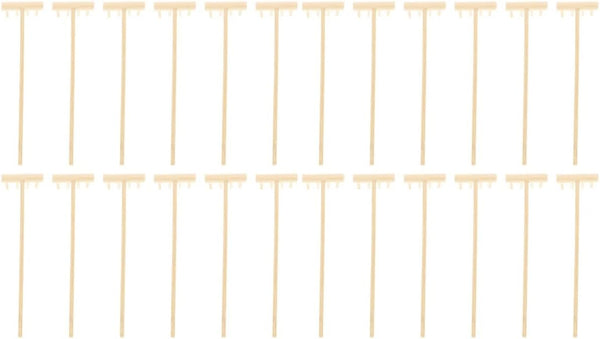 YARNOW Mini Zen Garden Rake Set - 24 Pcs Bamboo Rakes for Sand Tray and Sandbox Play
