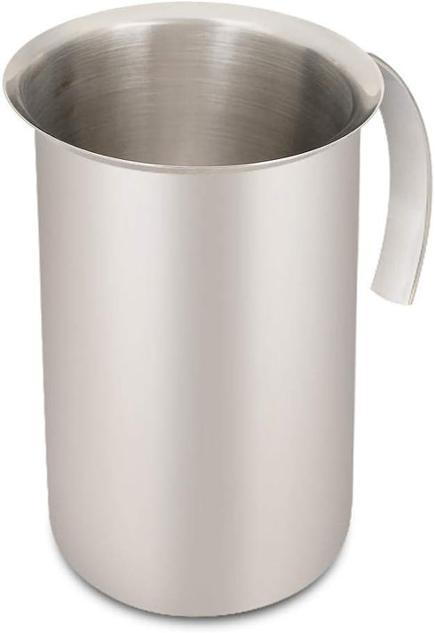 Fdit 400ml Stainless Steel Bubbler Milk Frother, Handheld Foam Maker for Lattes, Whisk Drink Mixer for Coffee