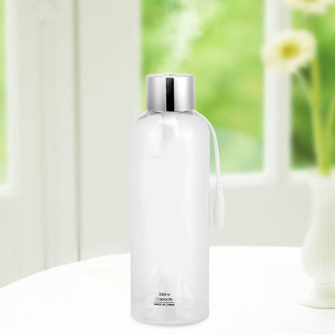 300ml USB Cool Mist Humidifier, Portable Mini Water Bottle Humidifier for Bedroom, Desk, Car, Travel, Office, Baby Home