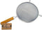 Culina 8" Double Mesh Strainer, Stainless Steel with Wooden Handle