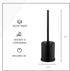 2 Pack ToiletTree Products Deluxe Toilet Brush with Lid - Black