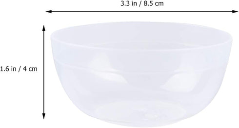 10Sets Slime Bowl Slime Mixing Tool Makeup Bowl Crystal Mud Mixing Bowls Plastic Glue Mixer for Makeup Crafts (Transparent) by SUPVOX