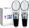 TenTen Labs Wine Aerator Pourer, 2-pack, Premium Aerating Spout and Decanter Set, Gift Box Included