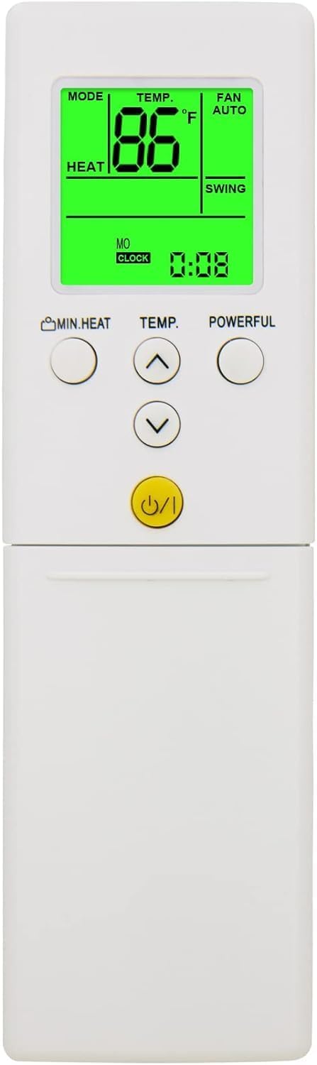 Replacement Remote Control for Fujitsu Air Conditioner AR-RED1U, Display in Fahrenheit and Celsius