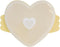 JOONIE Lovely Heart Shaped Food Storage Containers, Microwave Silicone Steamer for Baby (Vanilla, Large 700ml)