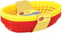 TableCraft Assorted Sandwich & Fry Basket Set, 6 Piece, 9", Red & Yellow
