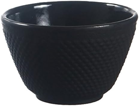 New Star International T7024 Cast Iron Tea Cup, 4-Ounce, Black Hobnail by M.V. Trading