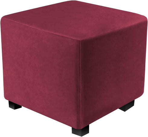 Ottoman Covers Slipcover Square Ottoman Covers Protector for Footrest Foot Stool Furniture