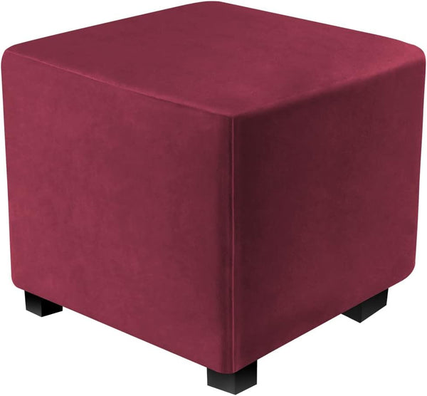 Ottoman Covers Slipcover Square Ottoman Covers Protector for Footrest Foot Stool Furniture